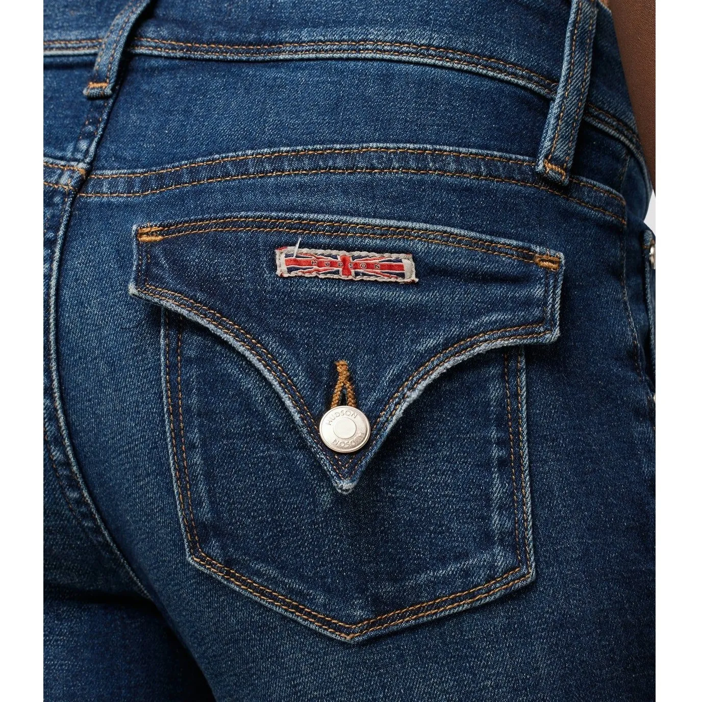 Hudson Beth Majesty Flare Jeans Women 29 Dark‎ Wash Denim Bootcut Raw Hem - Image 7