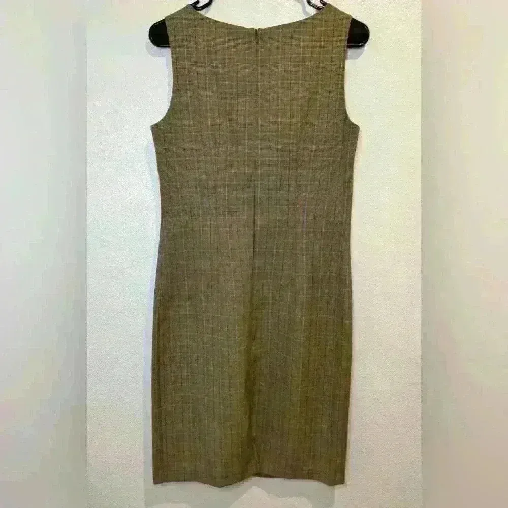 Miss Derby Women’s Vintage Y2K Brown Little Dress‎ Size 8. Tan - Image 3