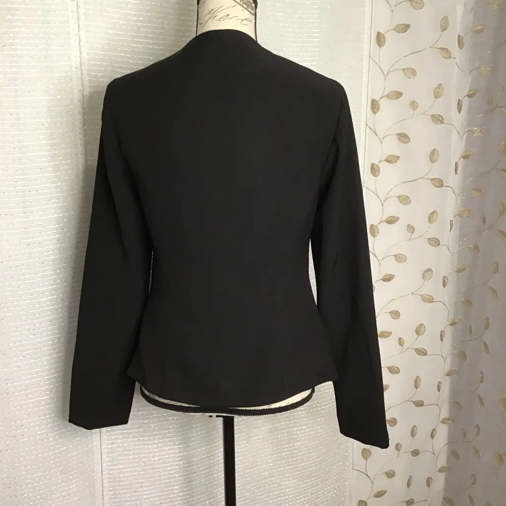 Donna Moore Black Jacket with Zippers - Image 4
