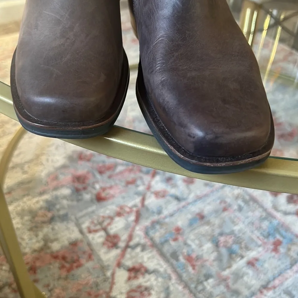 Wolky Leather Square Toe Ankle Boots 37 Women’s Brown Booties Buckle Comfort Size 6 - Image 11