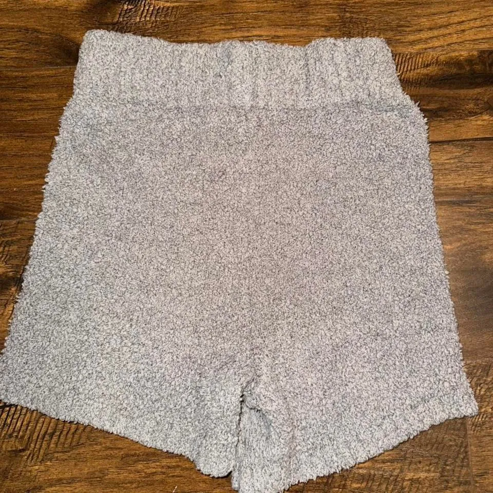 Skims Cozy Knit Shorts Women's Gray Small/Medium - Image 2