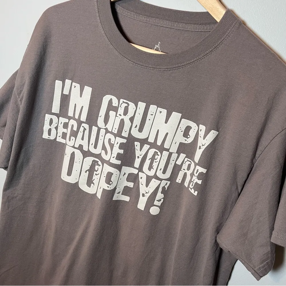 Disney "I'm Grumpy Because You're Dopey!" T-shirt Adult size Large Disneyland - Image 2