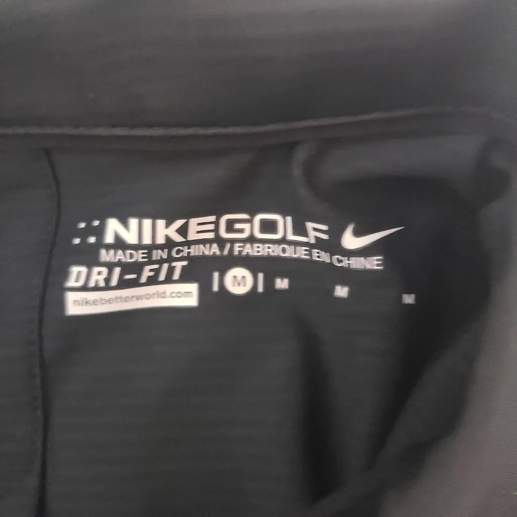 New With‎ Tag Nike Golf Black Solid Plain Nike  Polo Shirt Women's M - Image 3