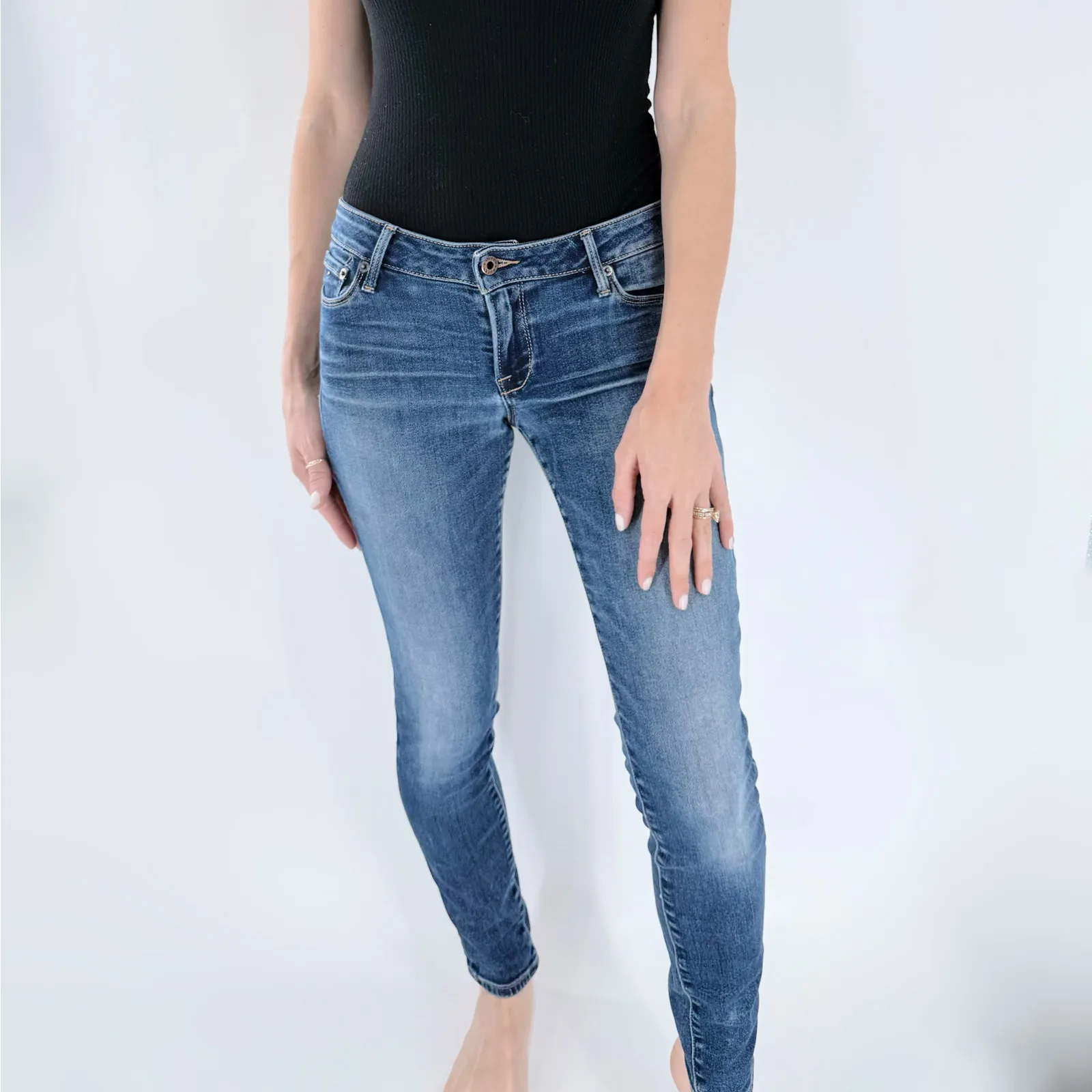 Lucky Brand Lolita Medium Wash Skinny Denim Jeans Size 26 - Image 2