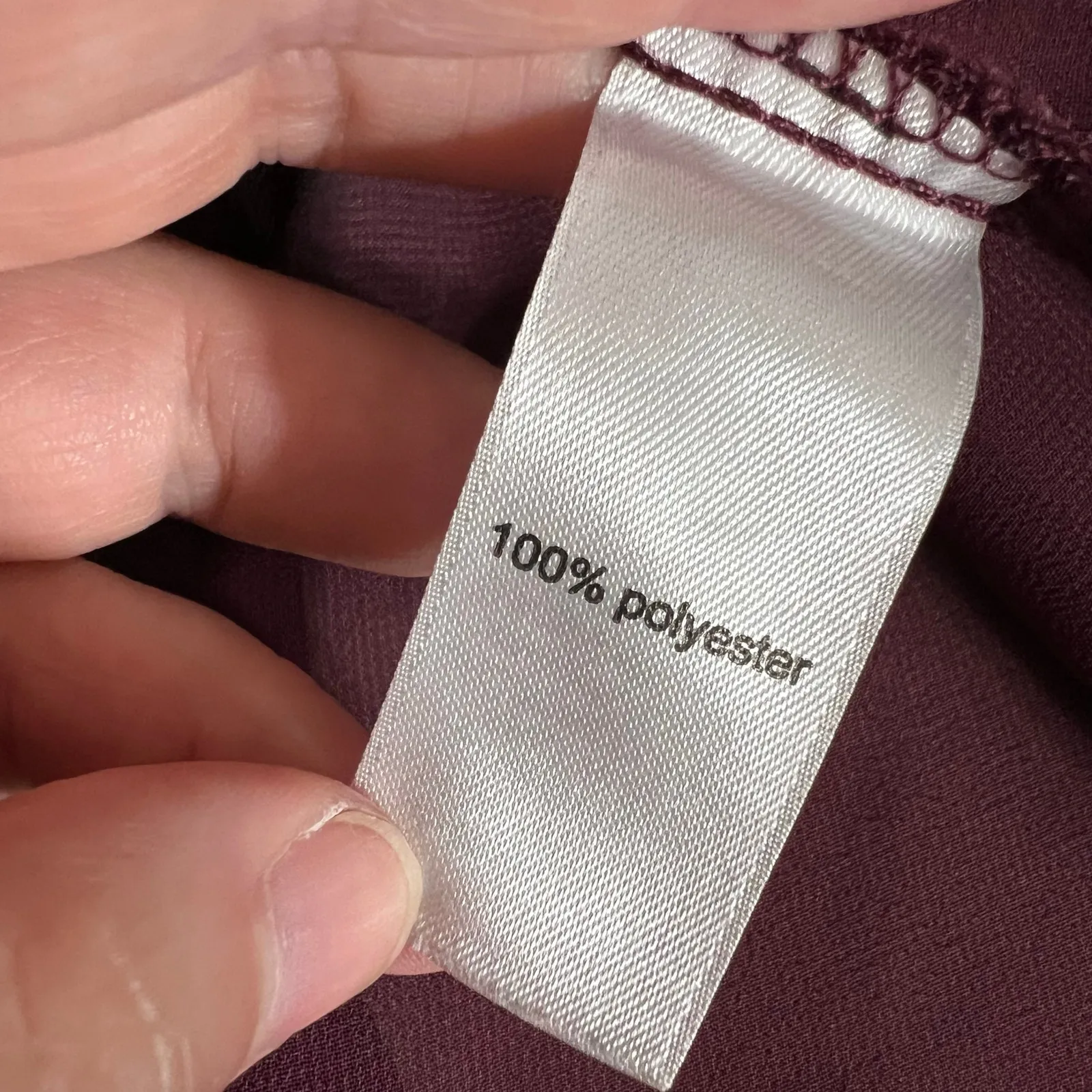 Maurices Womens Sheer Blouse Top Pullover Keyhole Wrap Front High Low Hem Red M - Image 7