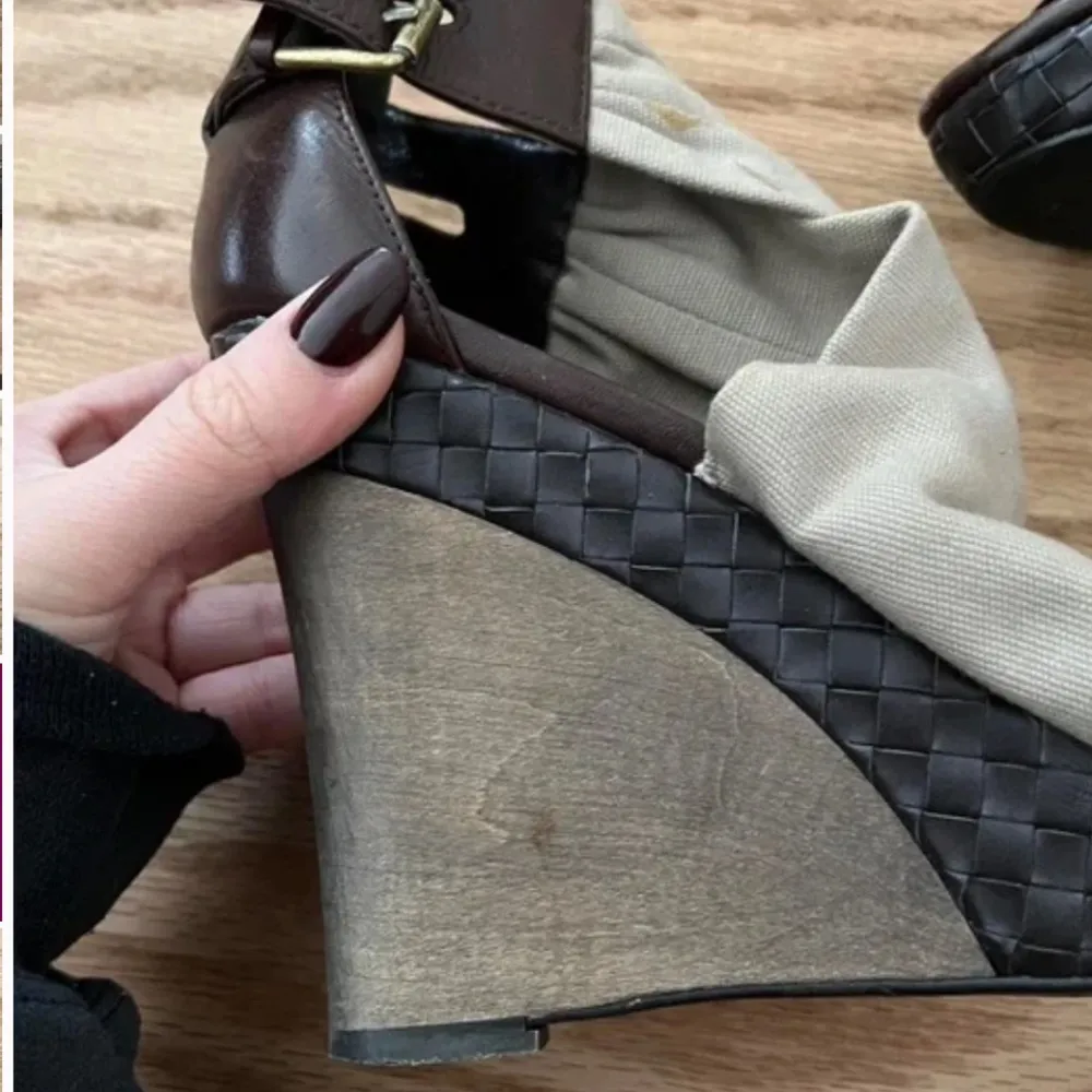 Leather wedge heels - Image 3