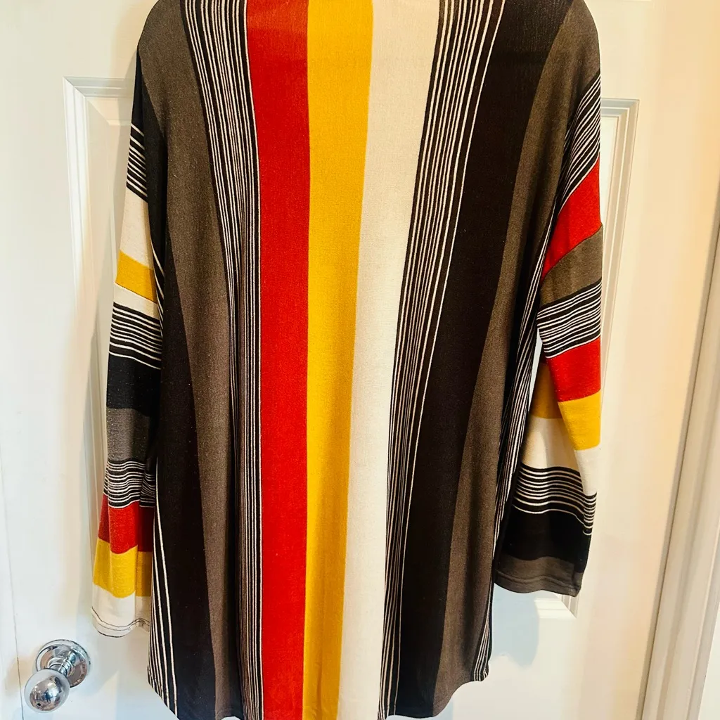 White Birch Colorful Striped Top - Image 2