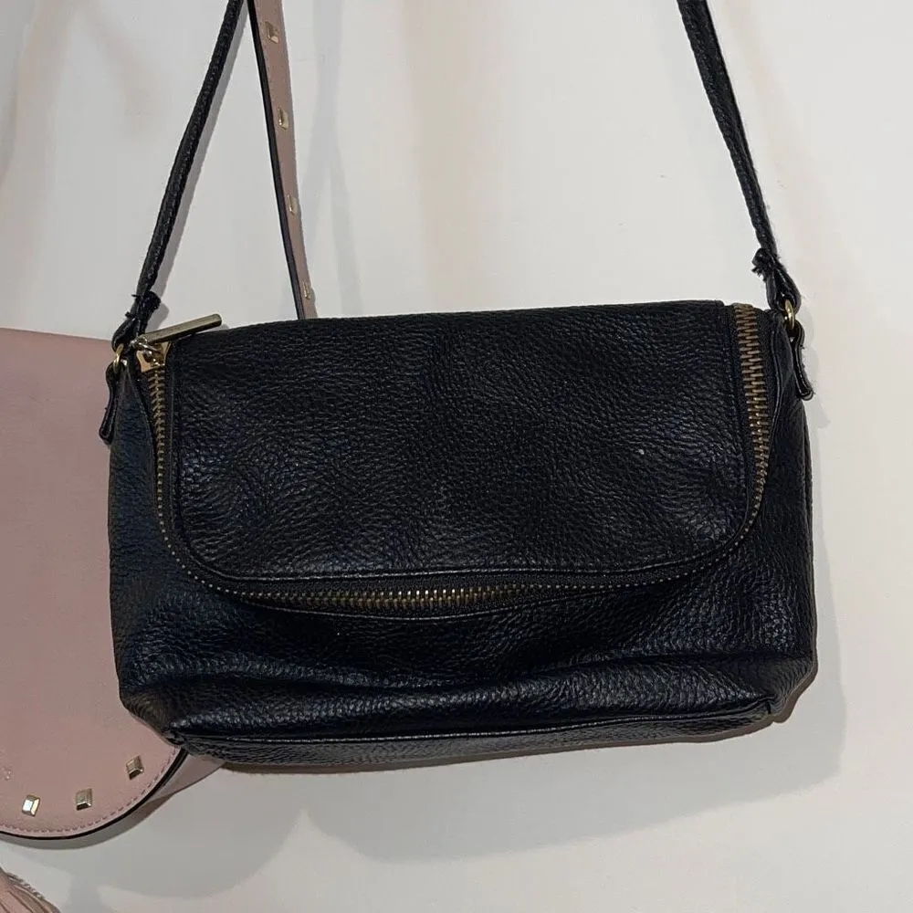PINK AND H&M Womens Crossbody Bag Purse Shoulder 2 Pc Bundle Black Pink Small‎ - Image 6
