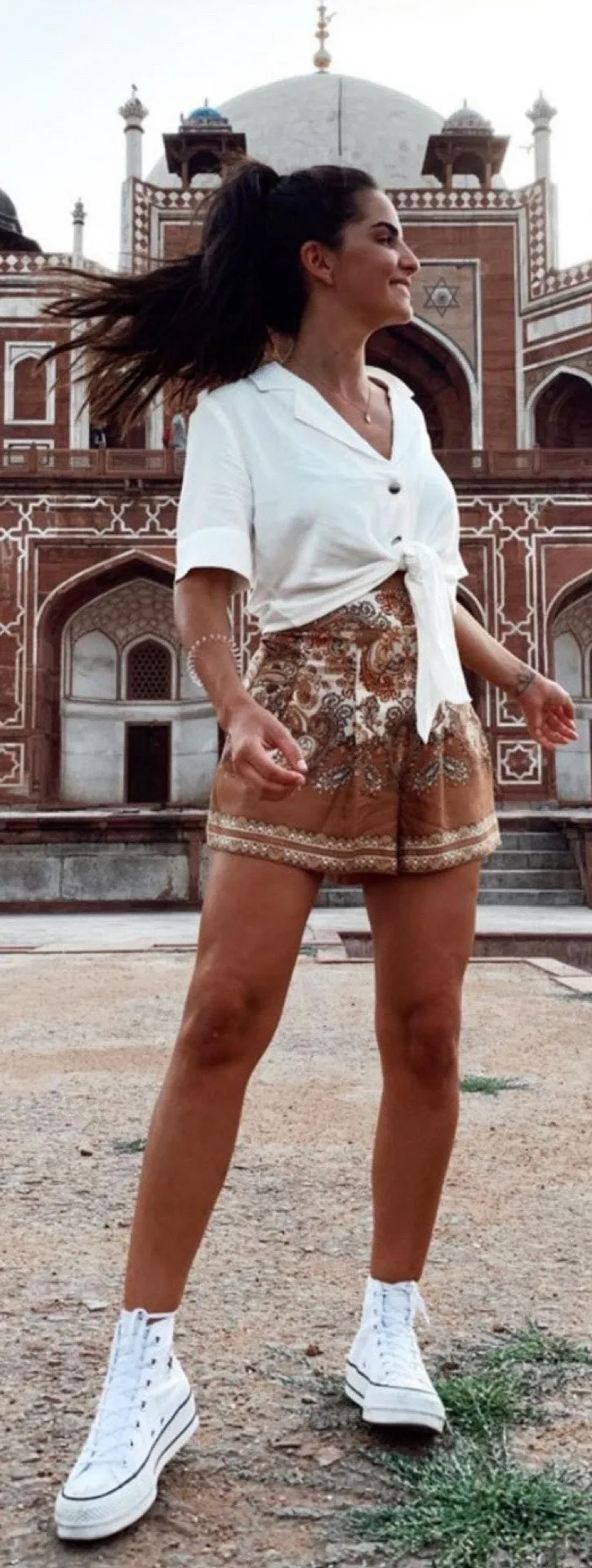 Blogger favorite bohemian boho printed Paisley shorts - Image 6