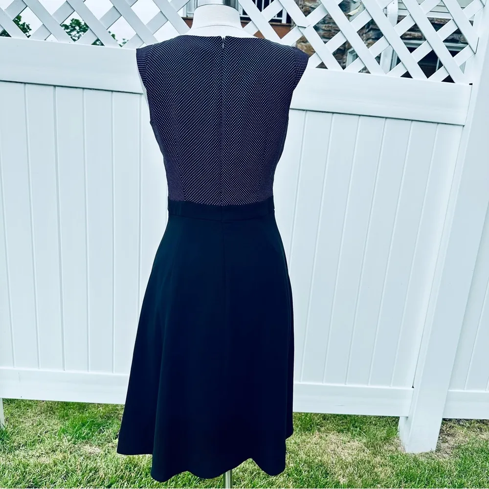 J. Crew Womens Midi Dress 2 Tall Black Polka Dot - Image 9