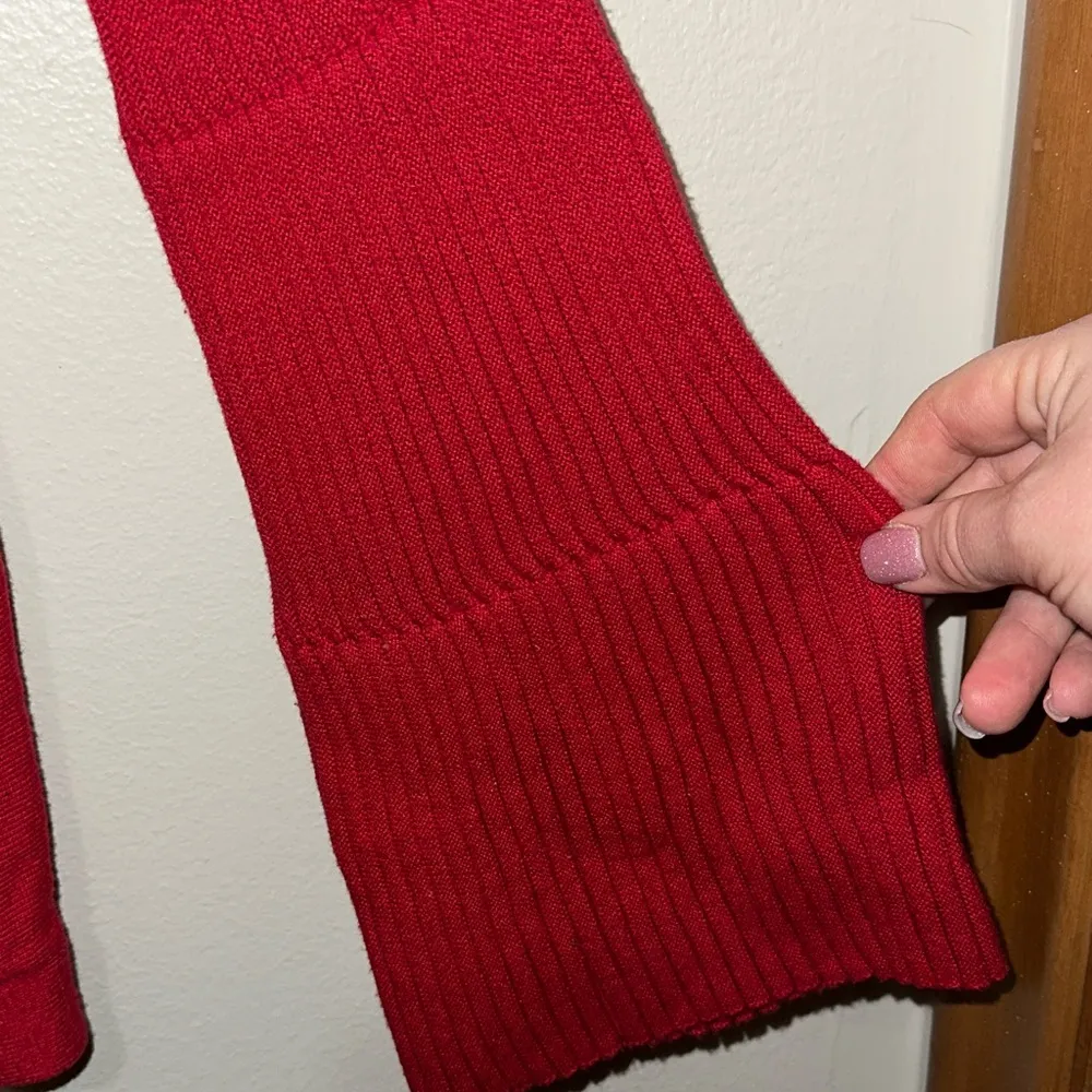 Vince Camuto Crew Neck Bell Sleeve Winter Sweater - Image 3