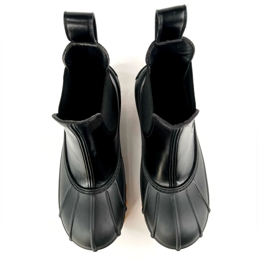 Stella McCartney Duck City Vegan Leather Chelsea Ankle Booties Size EU 35 - Image 9