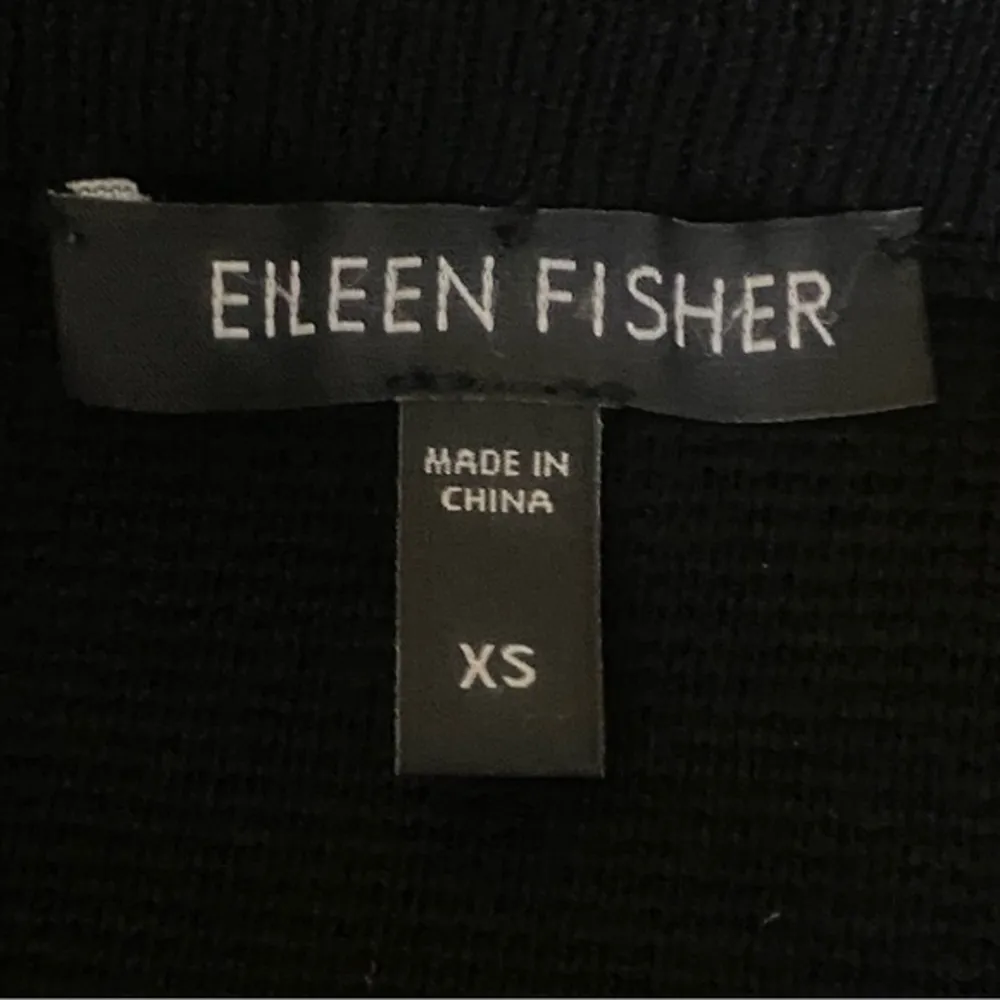 EILEEN FISHER black, elastic waist, short “sweater” skirt in size XS. EUC - Image 6