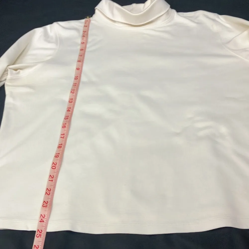 L.L Bean cream long sleeve turtleneck shirt woman’s size xtra large - Image 4