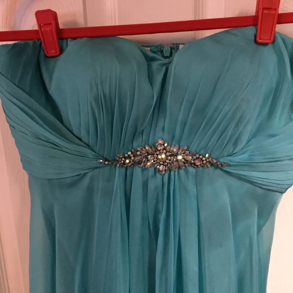 La Femme Floor Length Broach Gown - Image 2