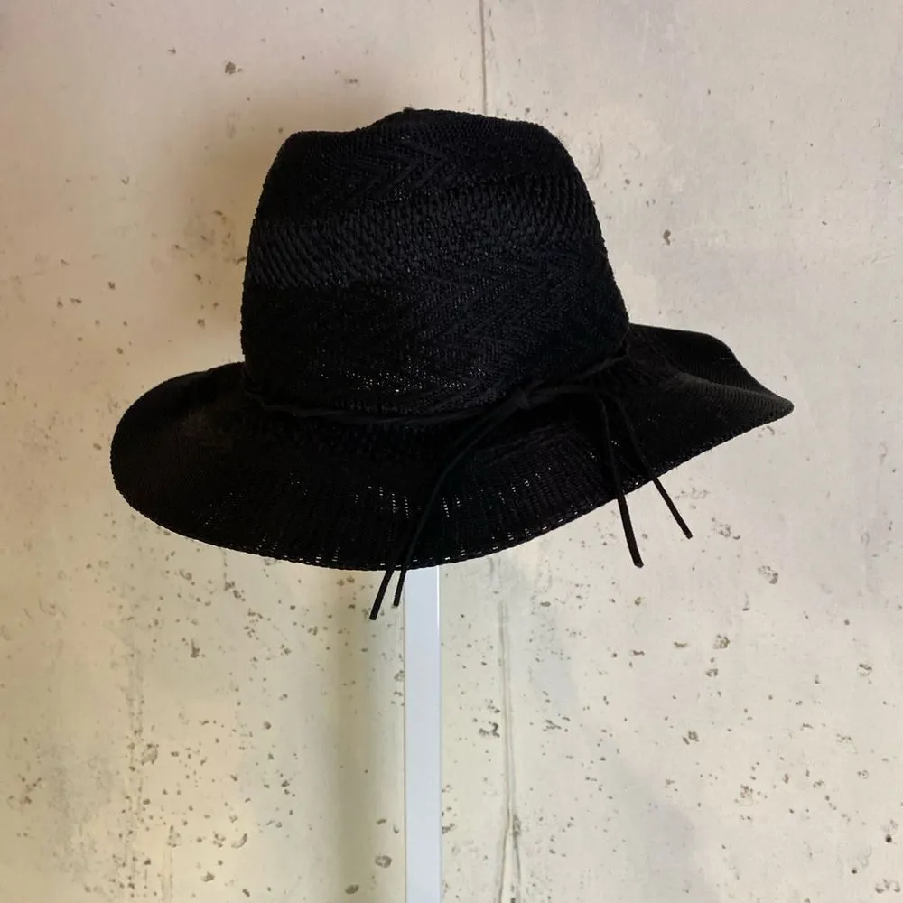 #812 BOUTIQUE Black Sun Hat Black - Image 2