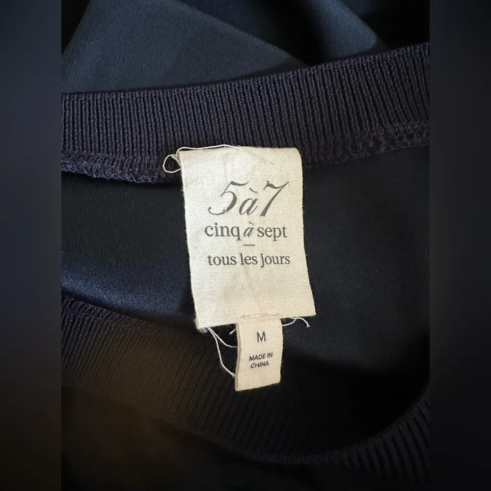 Cinq a Sept
Lenora Silk Charmeuse Mini Dress
Size small Blue - Image 3