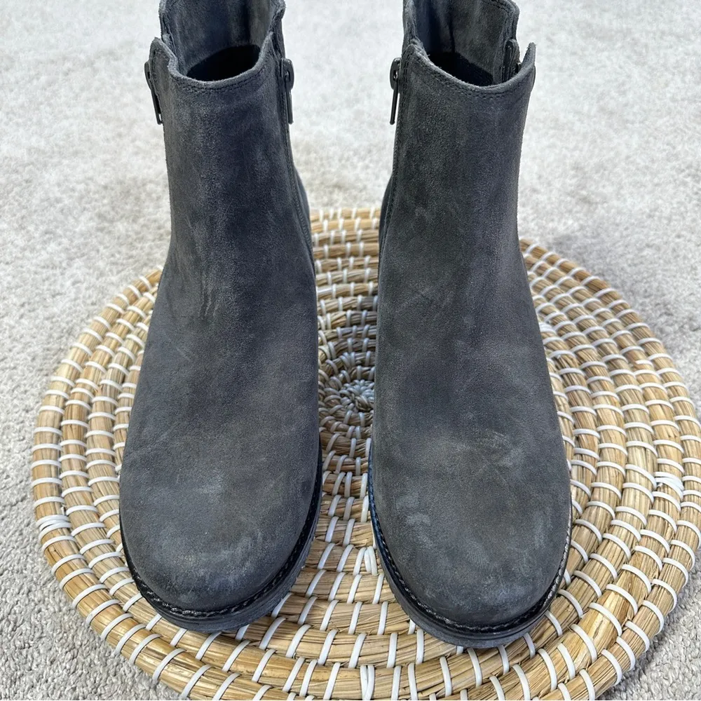 Naot Women’s Wander Boots Oily Midnight Gray Suede Double Zip Ankle 40/US 9 - Image 3