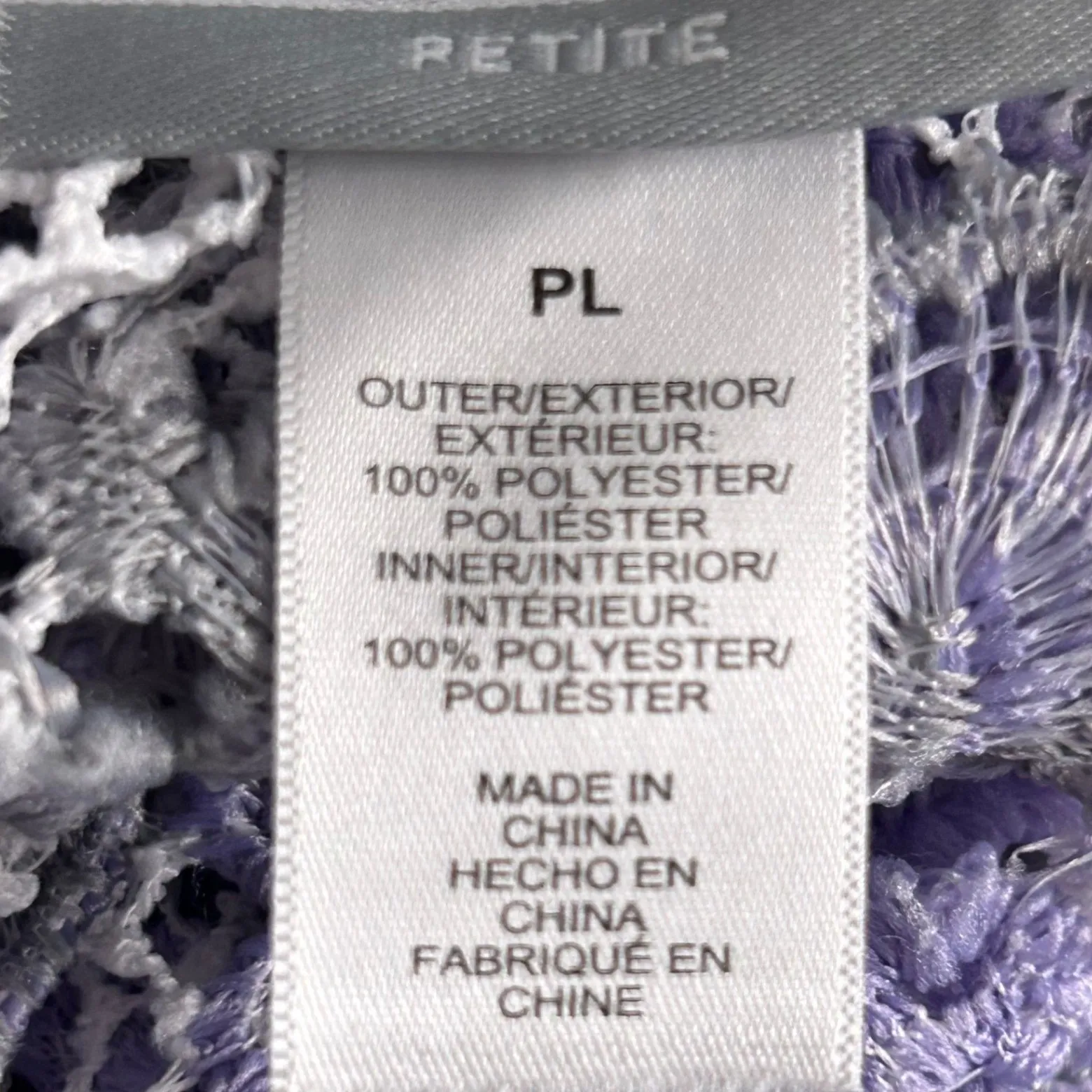 Crocheted Cardigan LP Open Knit Boho Floral Embroidered Soft Comfy Traveler - Image 9