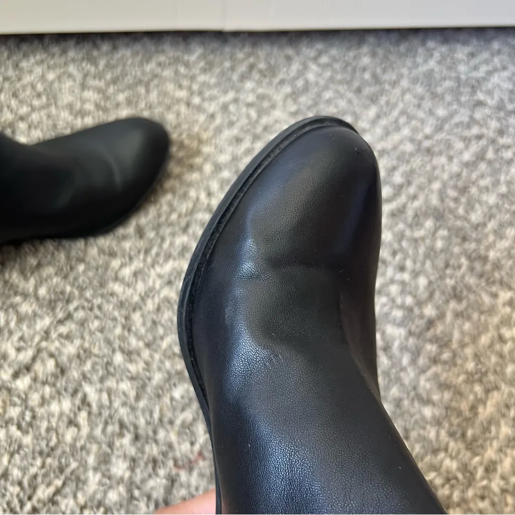 Lucky‎ Brand Women’s Black Textured Basel Leather Zip Booties Boots Size 8.5 - Image 10