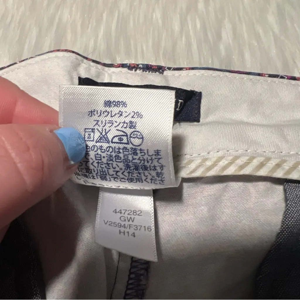 Lands’ End Straight Leg Pant Purple Geometric Fit 2 18W - Image 10