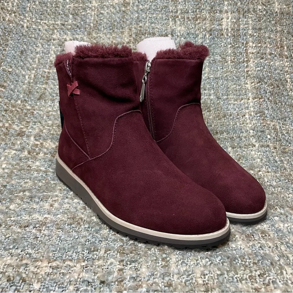 EMU Australia Beach Mini Boot in Claret / Bordeaux - Image 6