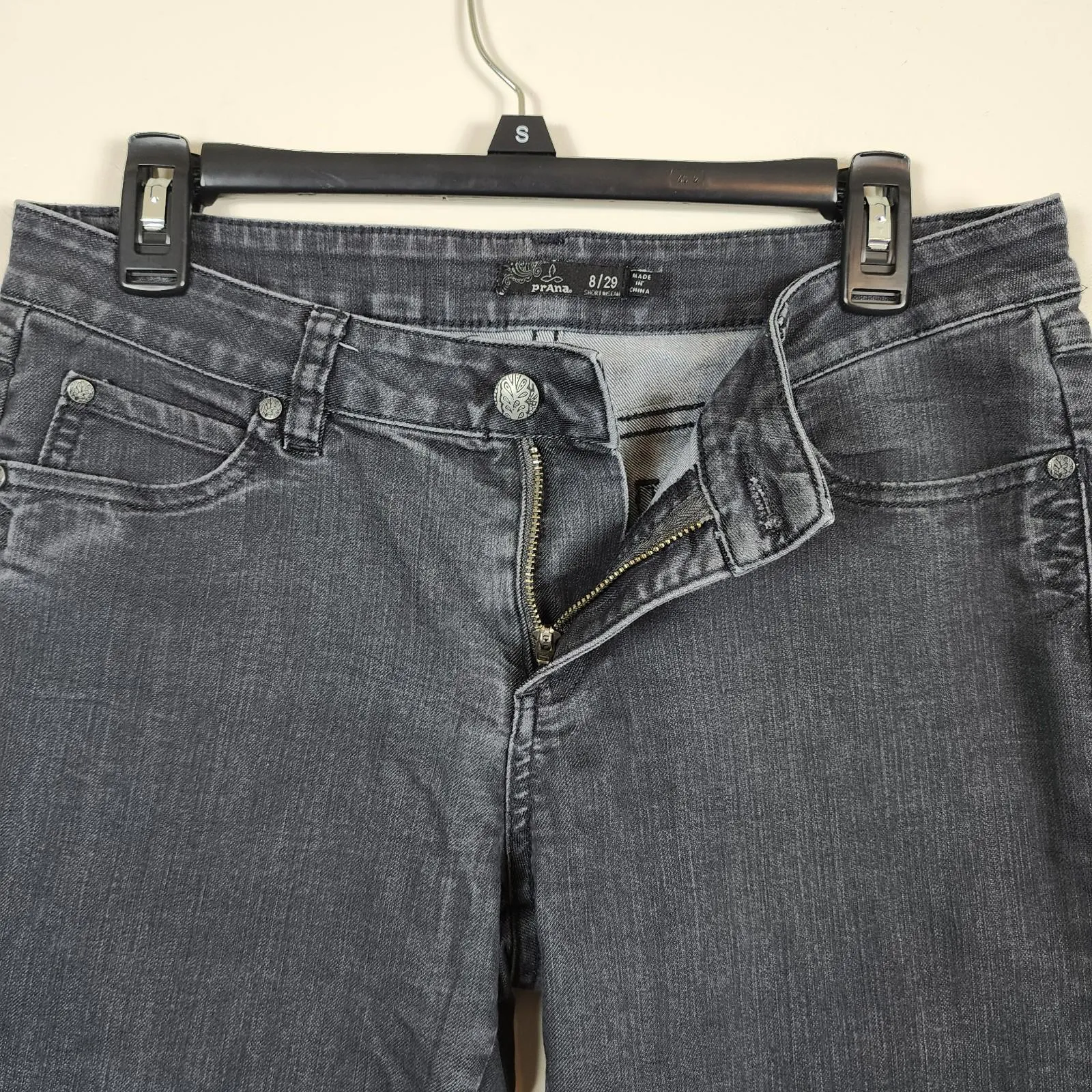 prAna Kara Brown Stretch Denim Jeans Womens 10/30 Slim Straight Leg - Image 4