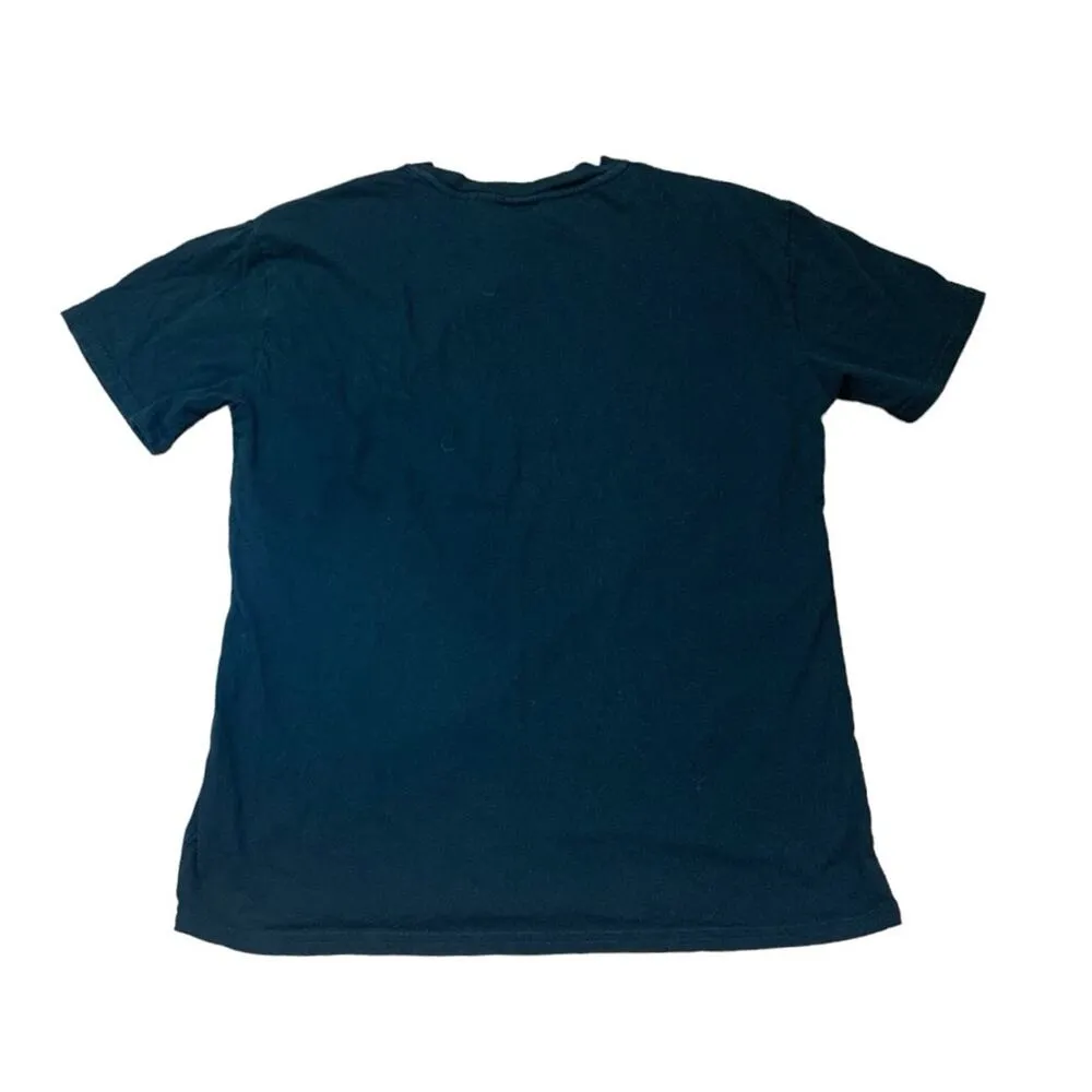 Tna Aritzia women's size small short sleeve graphic tee black green track runnin - Image 3