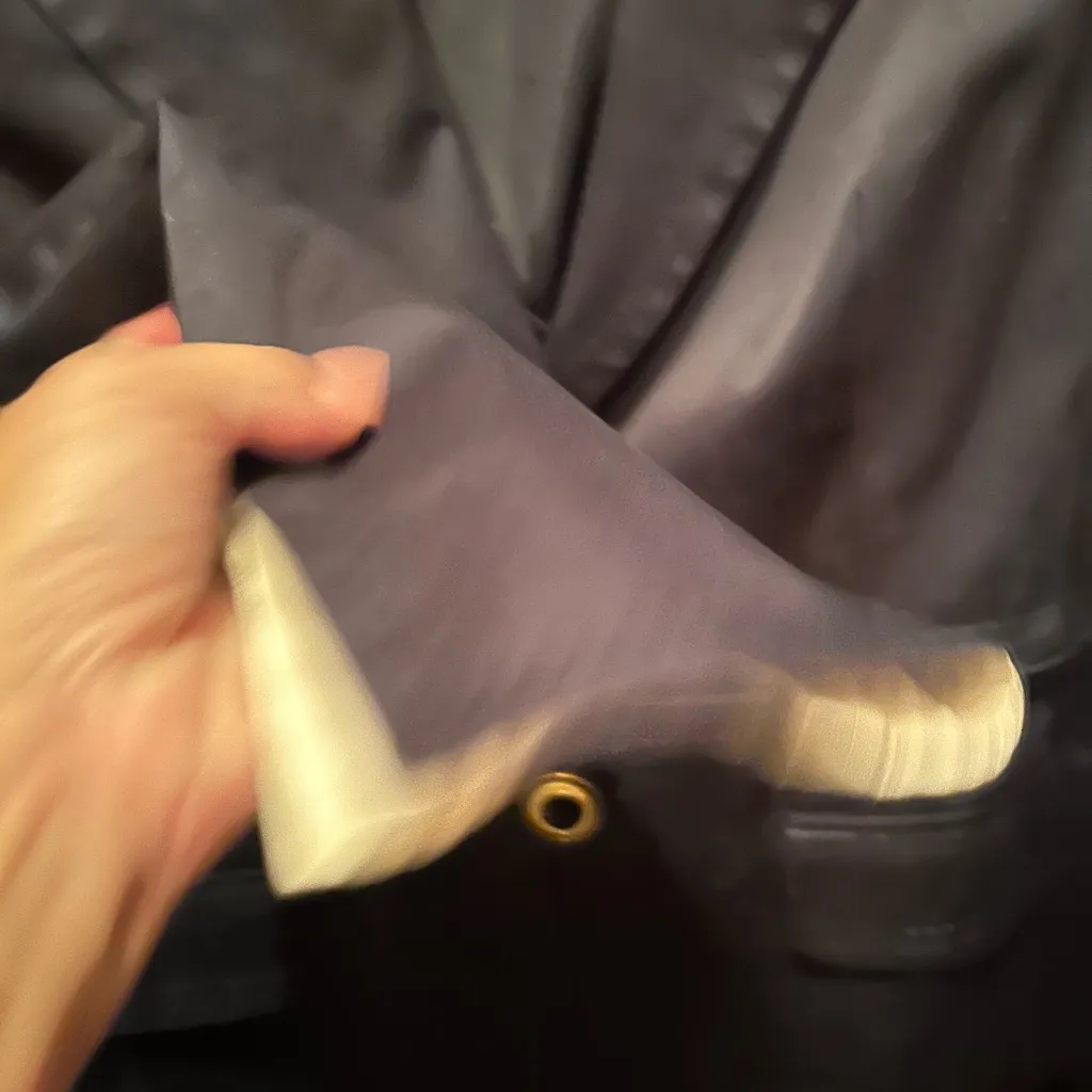 Escada Midnight Blue Blazer with Gold Accents Size 42 - Image 5