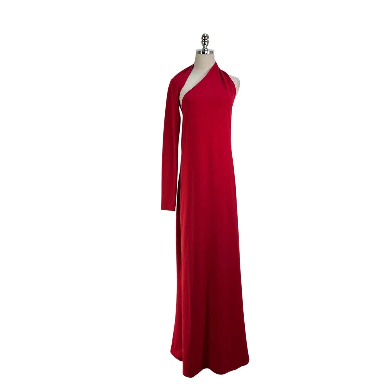 Marcella New York Manhattan One Shoulder Red Dress Long Maxi Gown Size undefined - Image 2