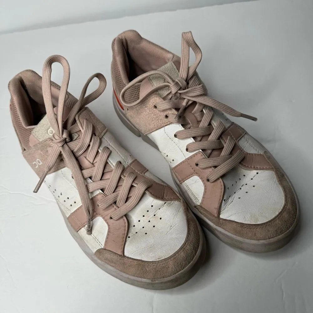 On Cloud the Roger Athletic Sneaker Pink Suede Pink Size 9 - Image 2