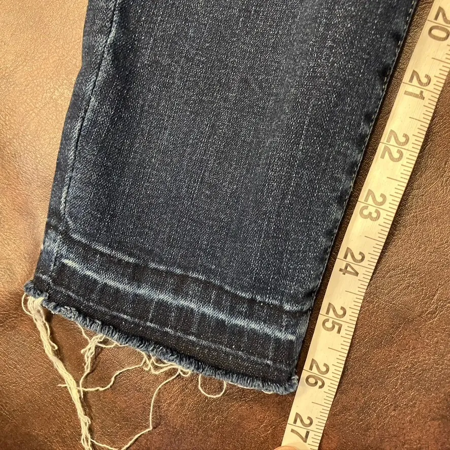 Lucky Brand Womens Mid Rise Skinny Ankle Jeans Dark Wash Size‎ 6/28 Distressed - Image 13