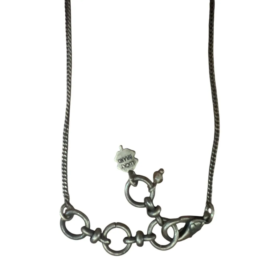 Lucky Brand jade and brass necklace in great‎ condition - Image 3