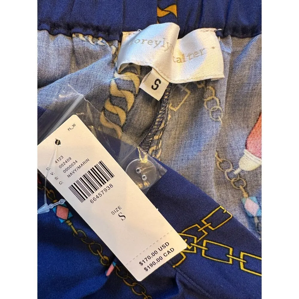 Anthropologie Corey Lynn Calter Halter Jumpsuit Blue Rope Print Size Small NWT - Image 10