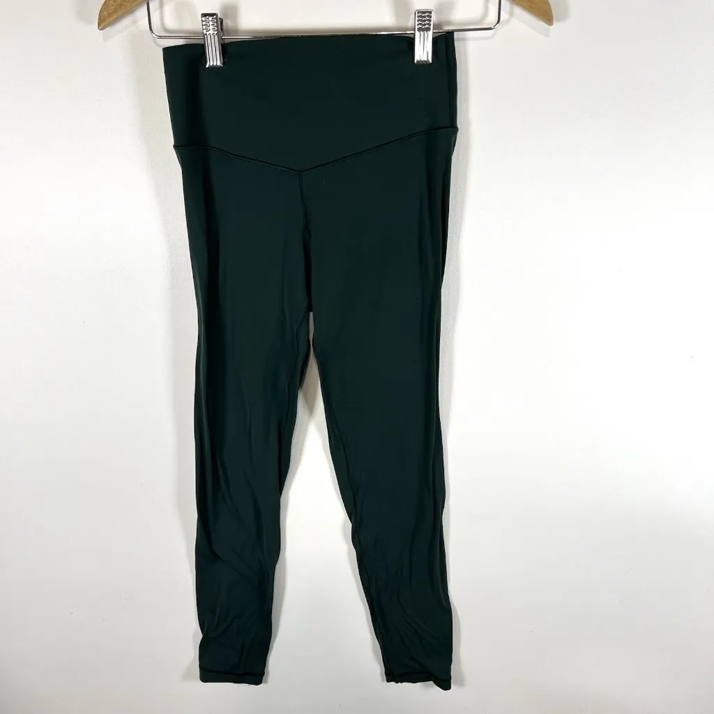 Lot Of 2 Aerie Leggings Green‎ & Black Hugger Legging Womens Sz S - Image 2