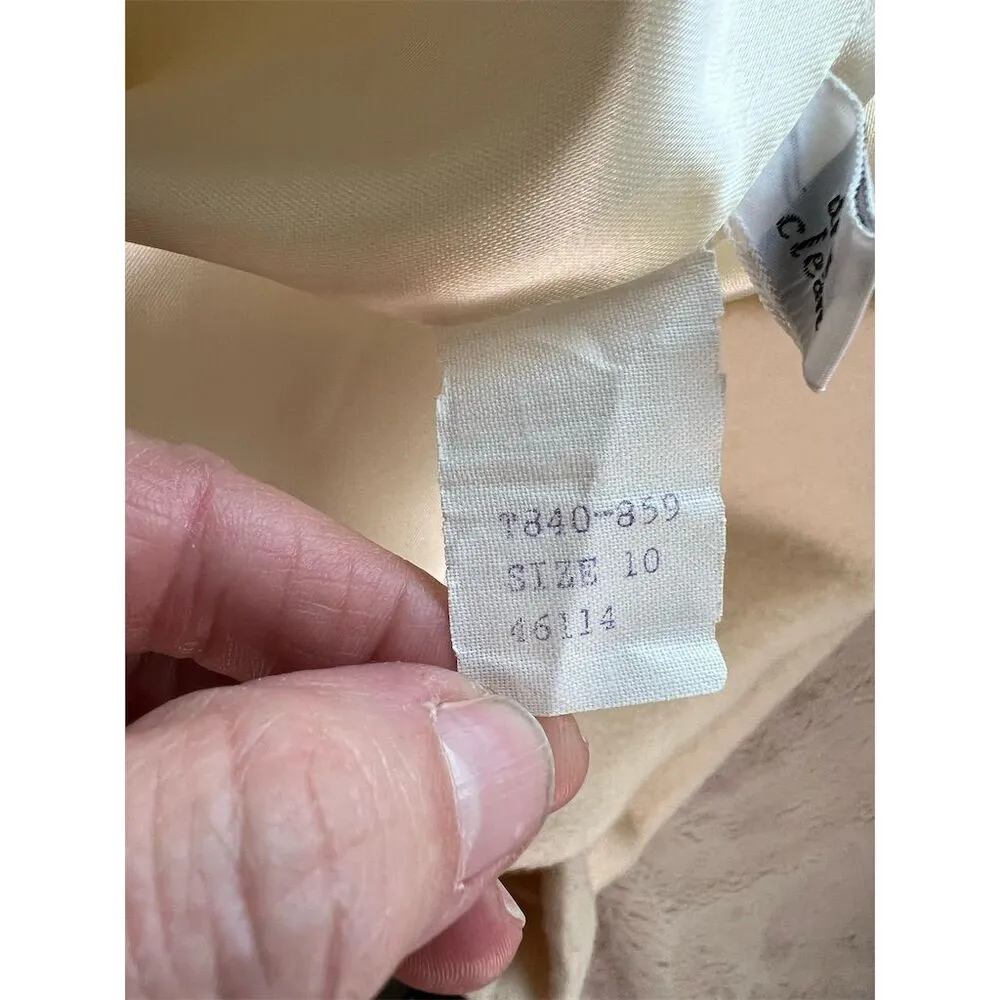 Pendleton Women's Long Wool Overcoat Beige Double-Breasted Size M Standa… - Image 8