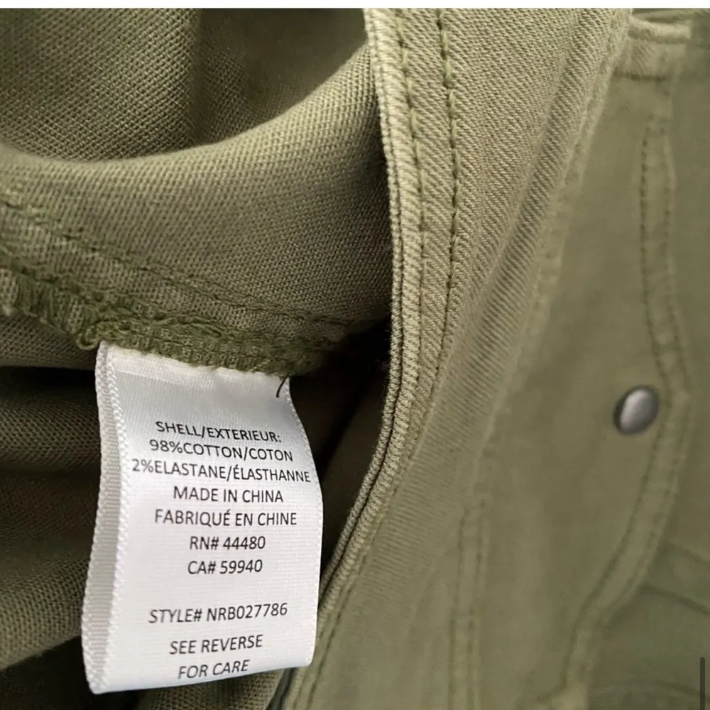 Love Fire Twill Wide Leg Olive Green Pants size L - Image 10