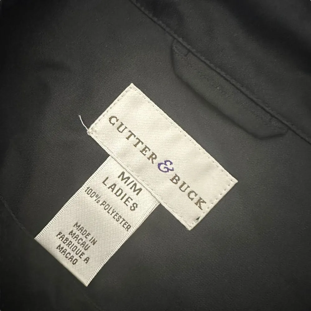 Cutter & Buck Womens Performance Jacket Size M Vented Blue‎ Full Zip Logo - Image 9