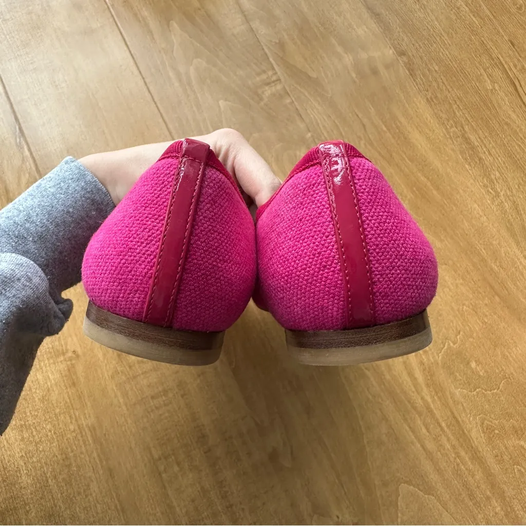 Margaux The Pointe Bow Ballet Flats, Hot Pink, Size 8 Pink - Image 3