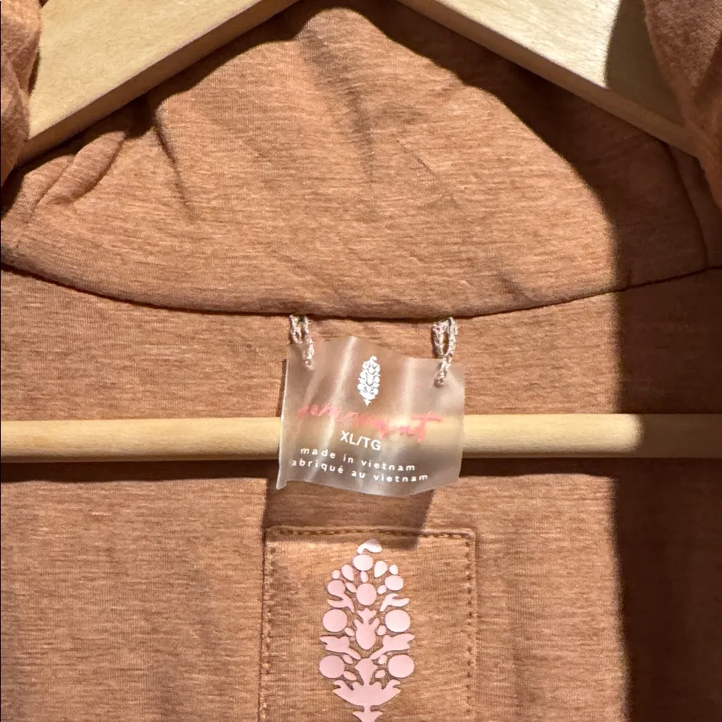 Free People vest slalom crystal ball puffer Pink taupe terra cotta reversible - Image 5