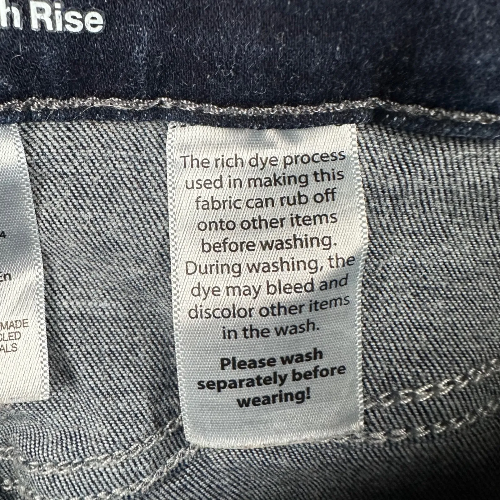 Time and Tru Jeans Womens 12 Dark Wash‎ High Rise Blue Jean Denim Casual - Image 7