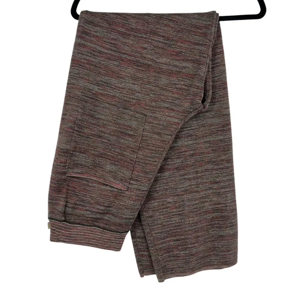 Bianca Saunders Glitz Metallic Striped Knit Pull On Pants Size Medium NWOT Purple - Image 3