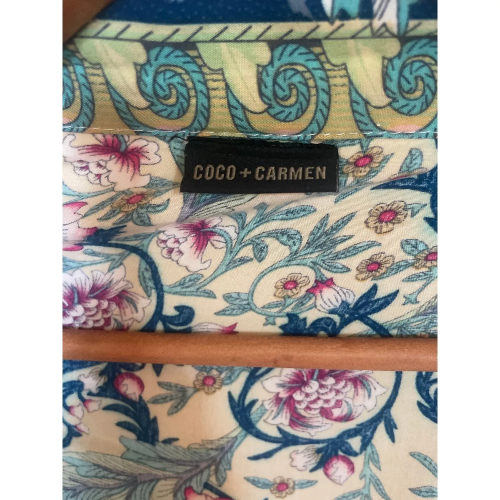 COCO + CARMEN Floral Kimono Cardigan Top Tie Front BOHO One Size XS S M L - Image 3