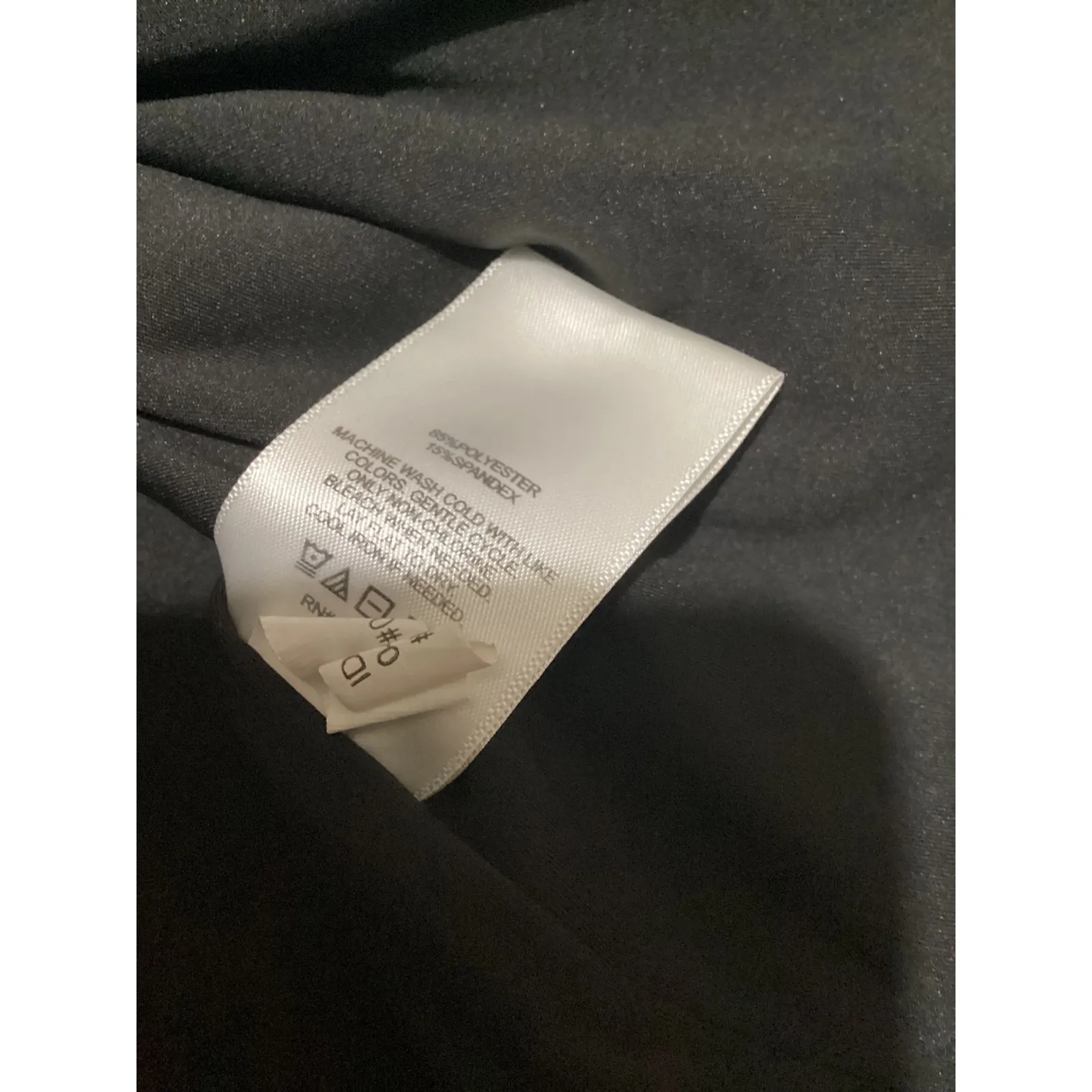 EXPRESS Black Long Sleeve Corset Style Cropped Top Women Size L - Image 5