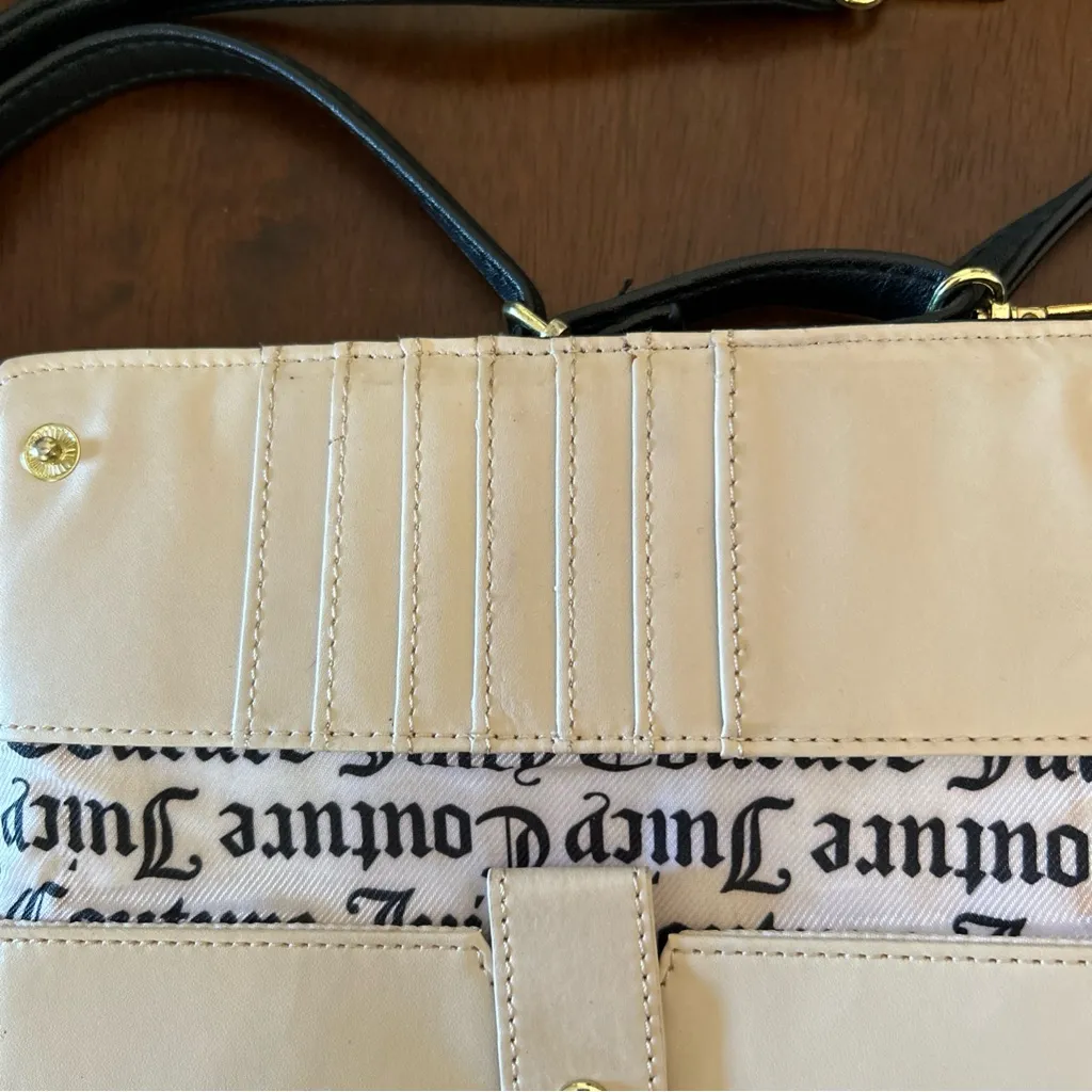 Juicy Couture Gothic Juicy Jacquard Wallet on a String Crossbody Purse EUC - Image 10