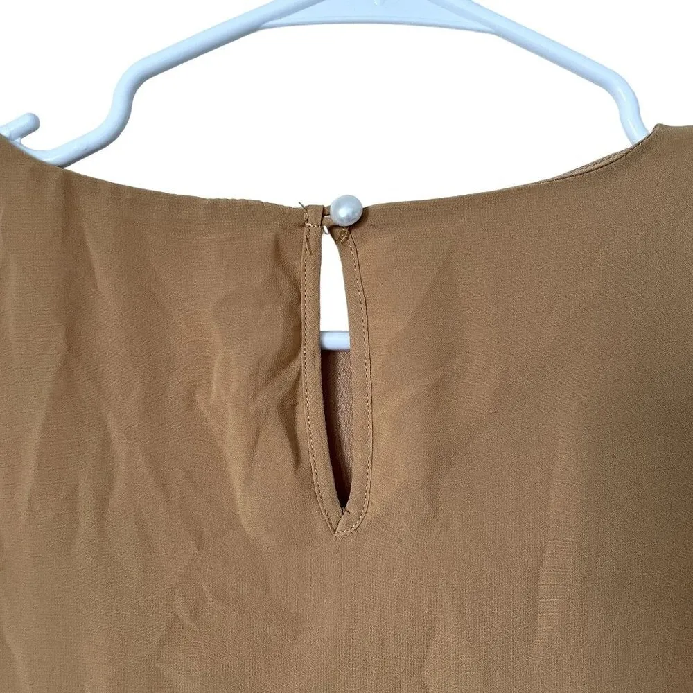 Zenana bright yellow long sleeved blouse business casual top vintage happy - Image 7