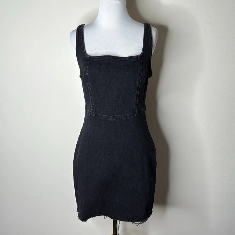 Hollister Black Denim Mini Dress - Image 2