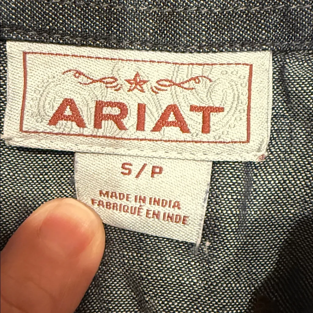 Ariat® Ladies Parker Long Sleeve Denim
Blue Button Up Shirt 10037240 S/Pb - Image 8