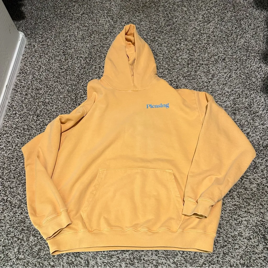Harry Styles pleasing hoodie orange Pink Size XL - Image 3