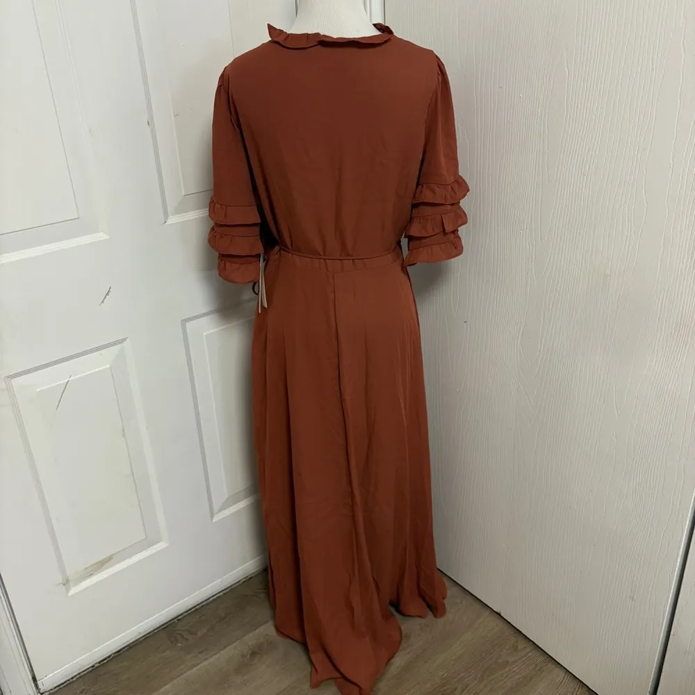 June & Hudson Wrap Dress Size L - Image 4